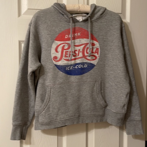 H&M Gray Pepsi Hoodie Size Medium - Picture 1 of 10